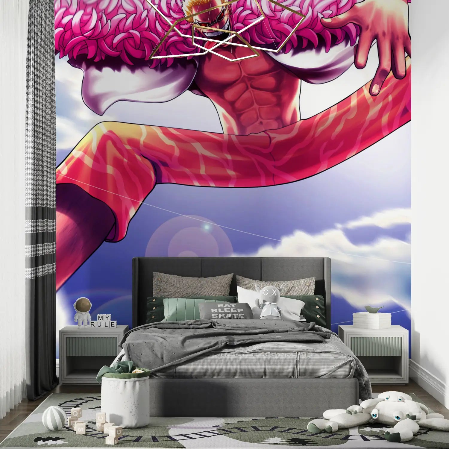 Papier Peint One Piece Doflamingo Design - mur chambre panoramique