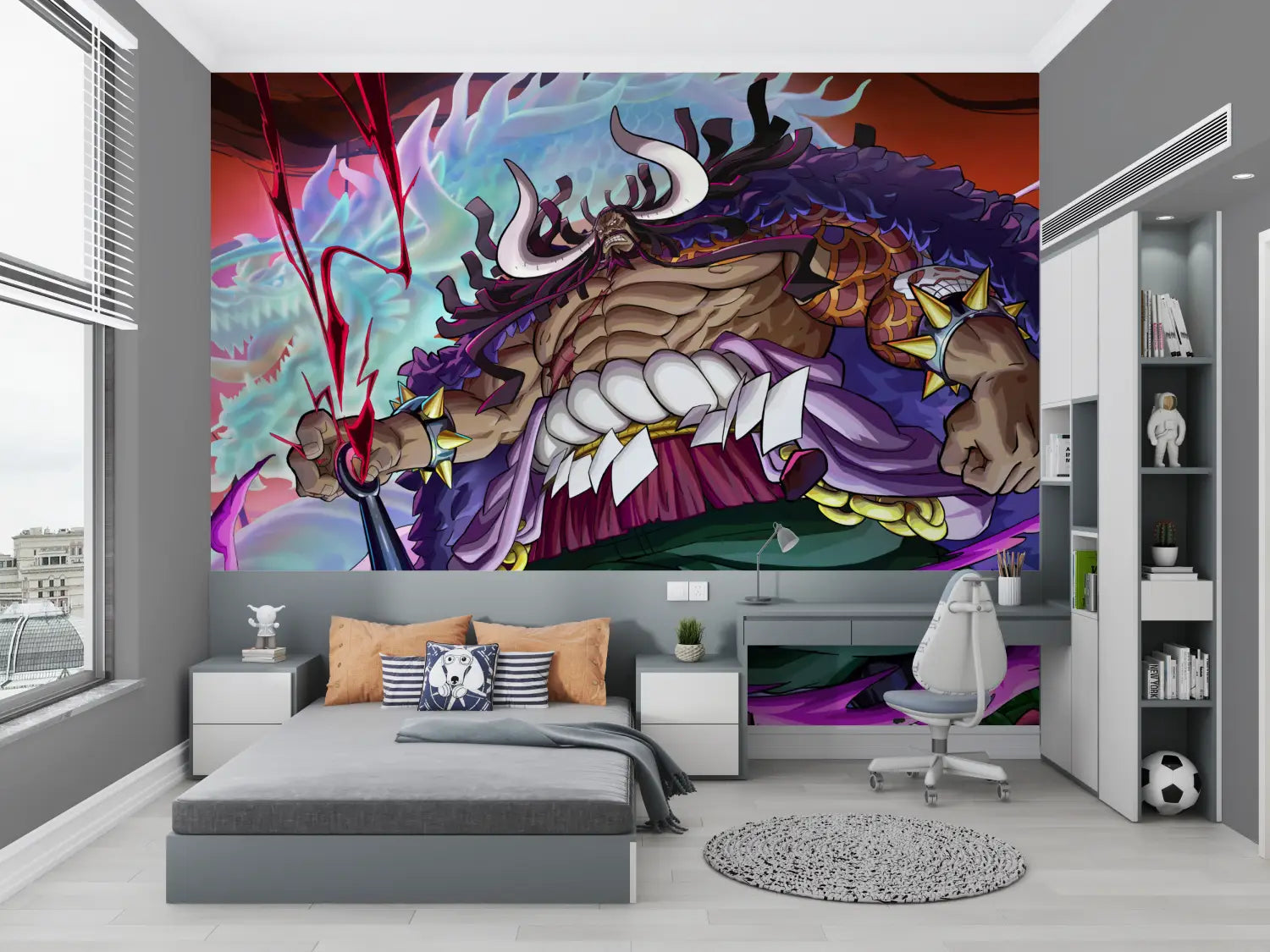 Papier Peint One Piece Kaido Mural - Second Image