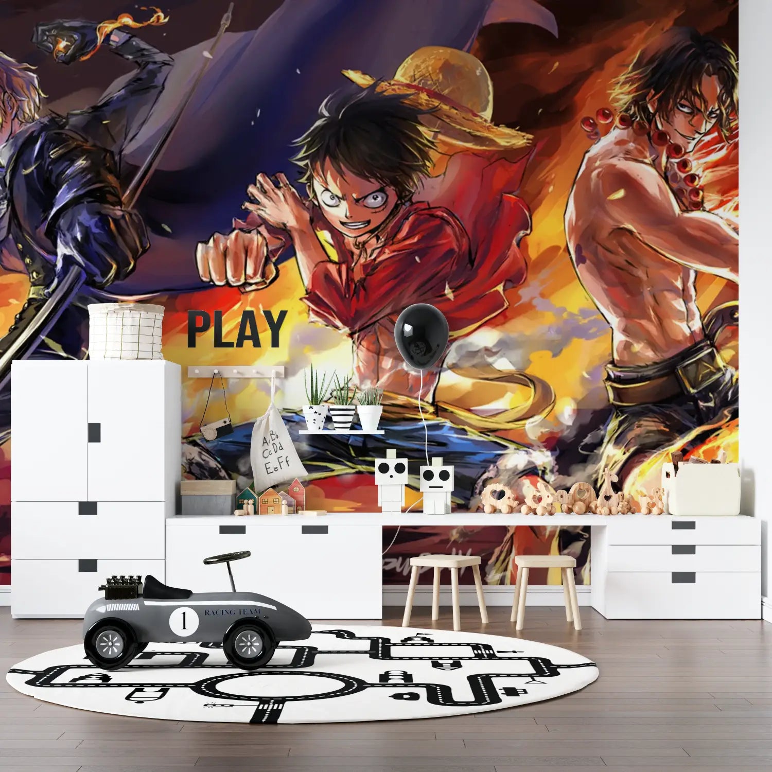 Papier Peint One Piece Luffy En Feu - manga hero