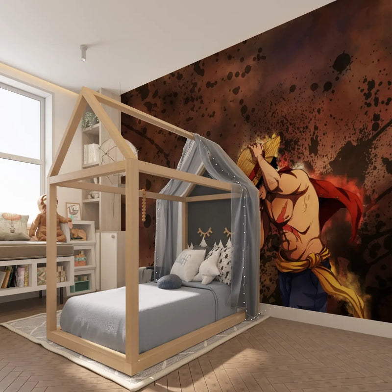 Papier Peint One Piece Marron - chambre spiderman