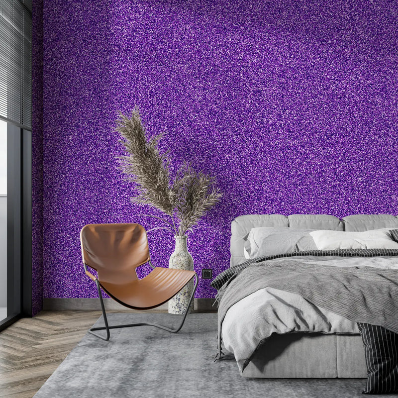 Papier Peint Pailleté Violet - 4murs