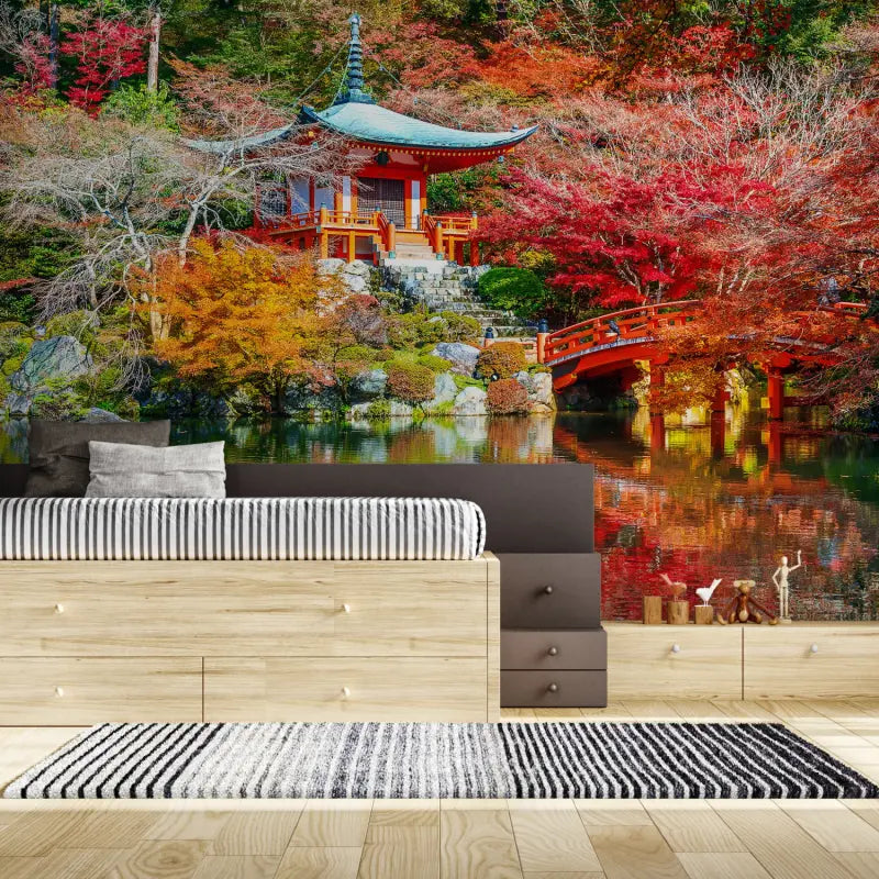 Panoramic Japanese Garden Wallpaper - Second Image