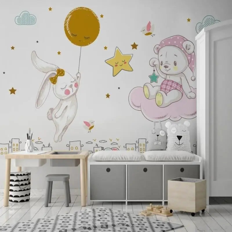 Papier Peint Pour Chambre de Bébé Fille