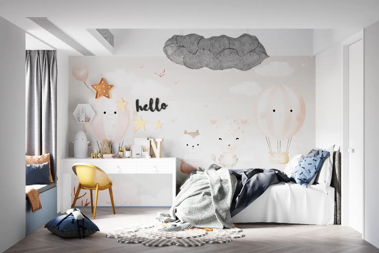 Papier Peint Pour Enfant Rose - mur panoramique