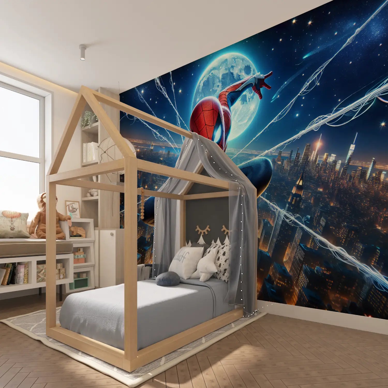 Spiderman Boys Bedroom Wallpaper - Second Image