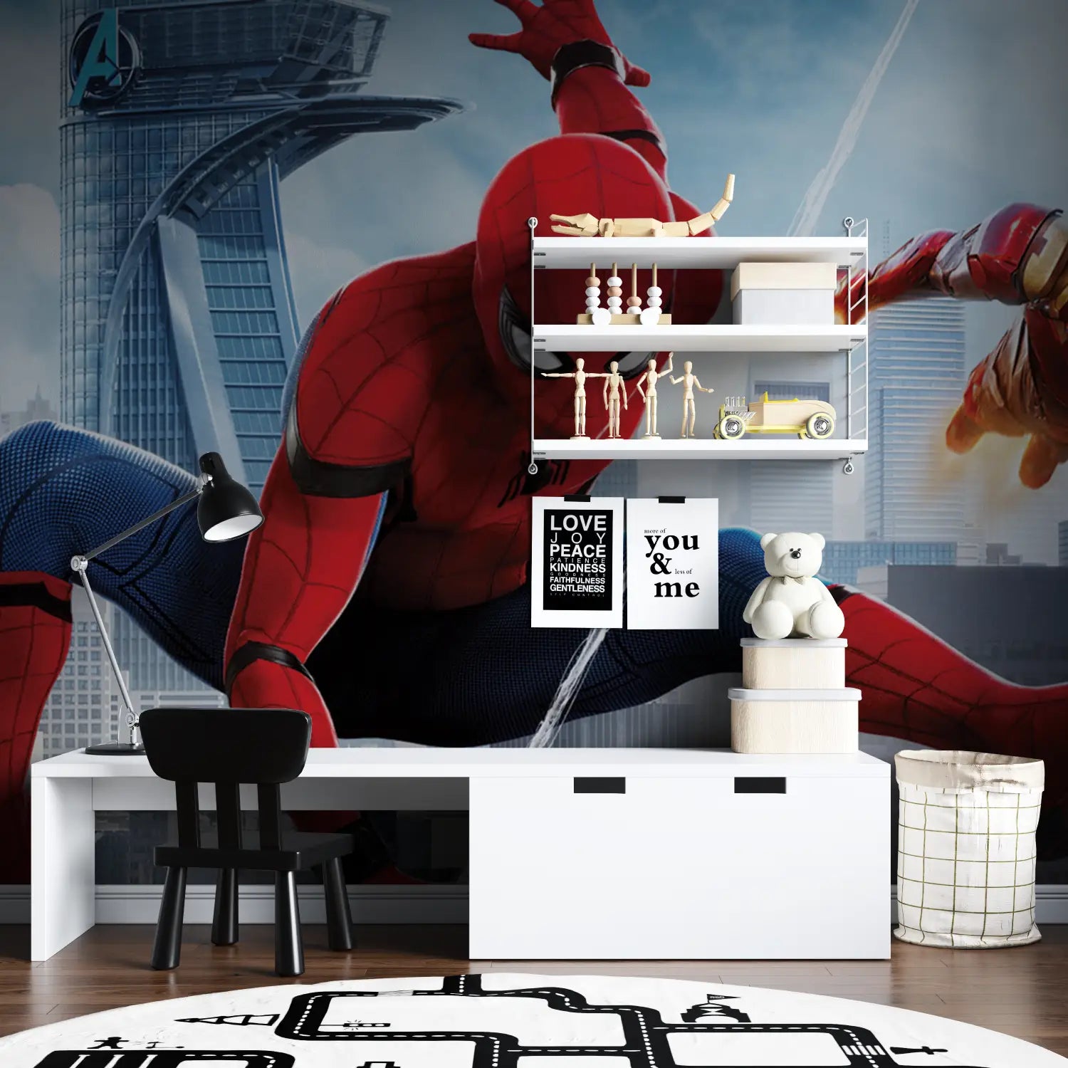 Spiderman-Ironman-Hintergrundbild - Second Image