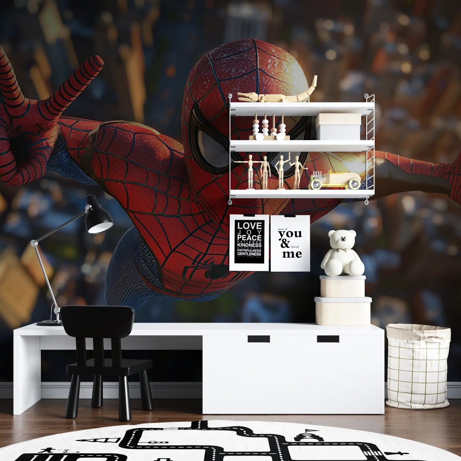 Spiderman Trompe l'Oeil-Hintergrundbild - Second Image