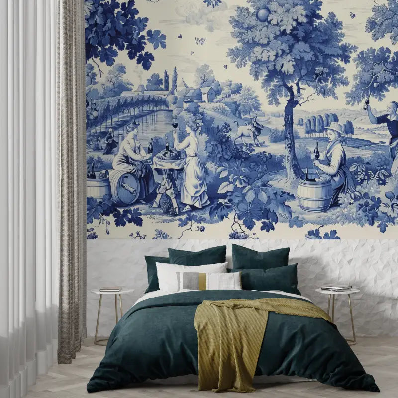 90s Toile De Jouy Wallpaper - Second Image