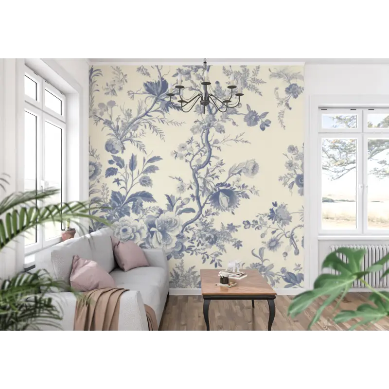 Toile De Jouy Mural Wallpaper - Second Image