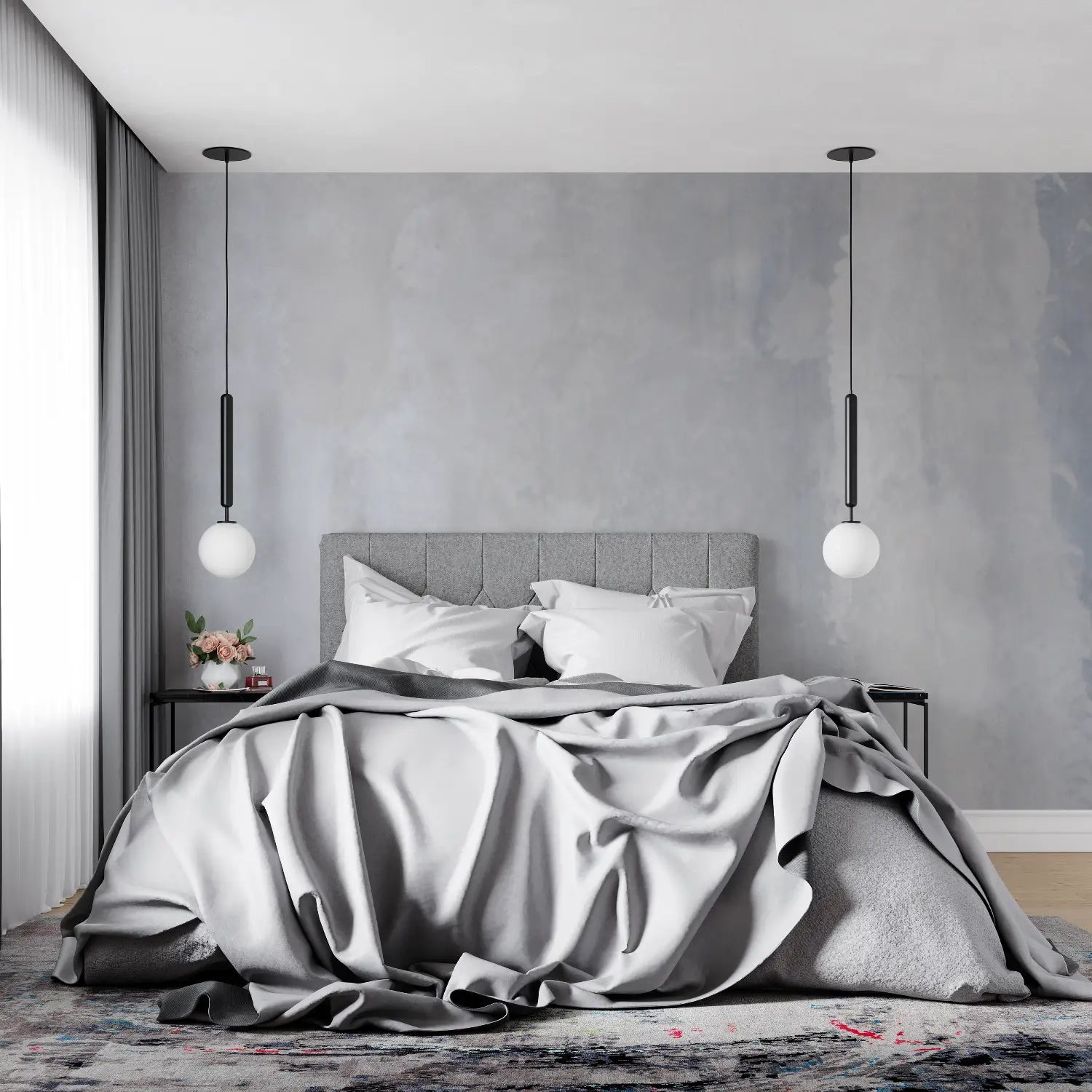 Papier Peint Ton Gris - tendance mur