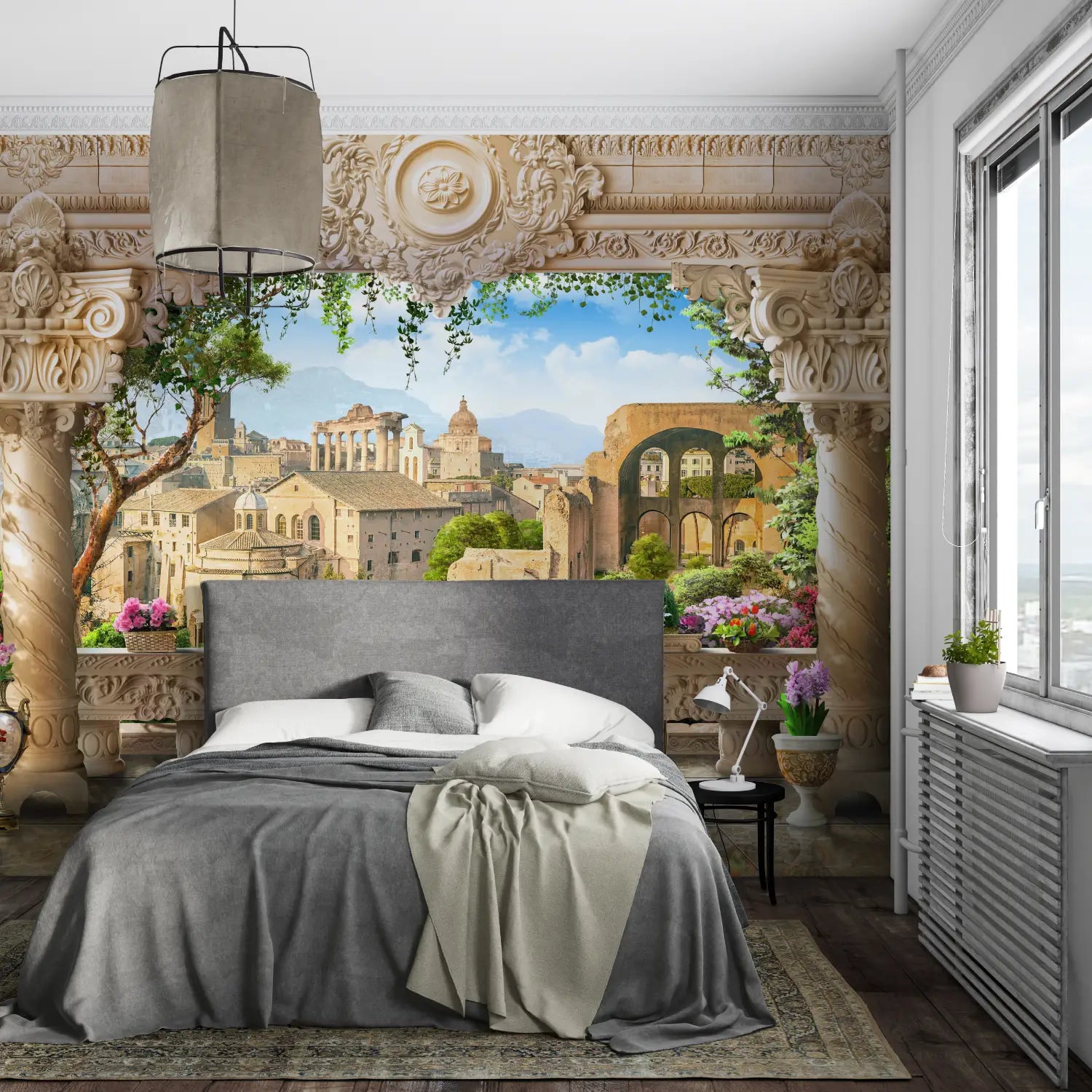 Papier Peint Trompe L Oeil 3D - pano mural