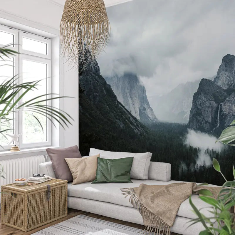 Trompe L Oeil Mountain Wallpaper - Second Image