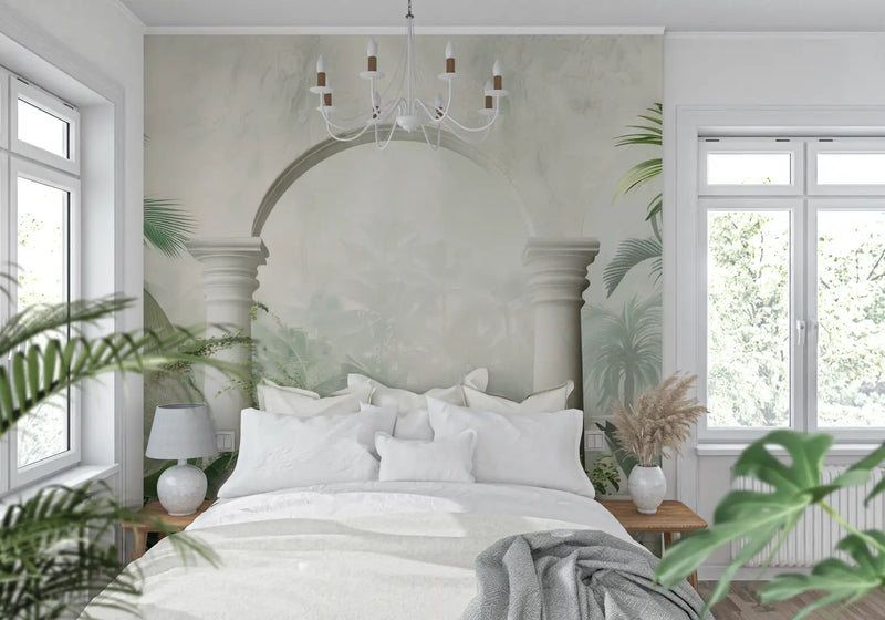 Papier Peint Trompe L Oeil Tropical - 4murs