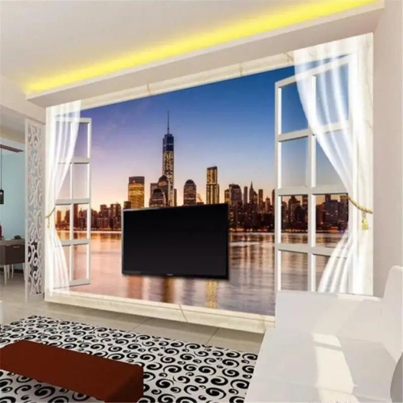 Trompe L'oeil New York Wallpaper - Second Image