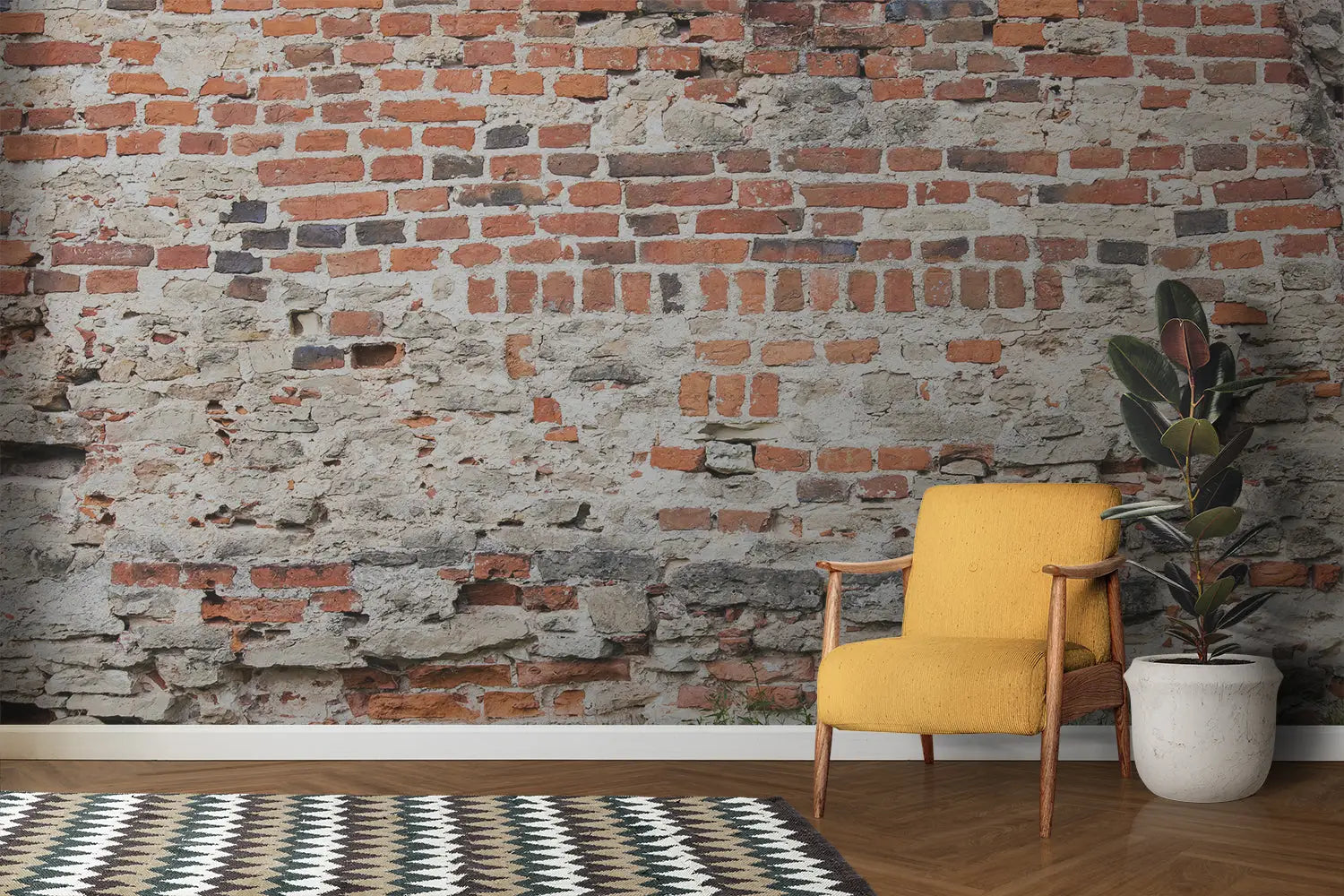 Old Brick Wall Wallpaper - Second Image