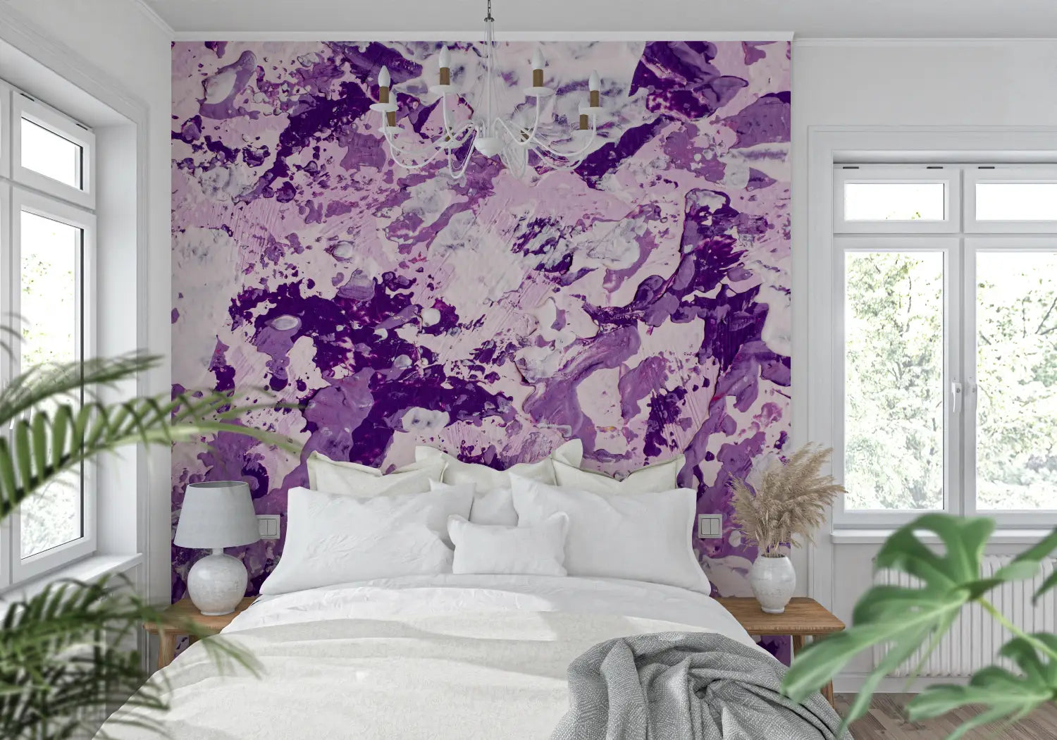 Purple Wallpaper Painting - Second Image