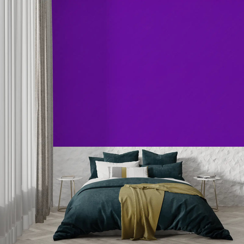 Papier Peint Violet Uni - trompe l'oeil