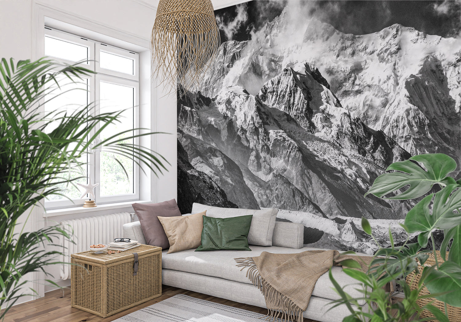 Papier Peint Trompe L’Oeil Montagne