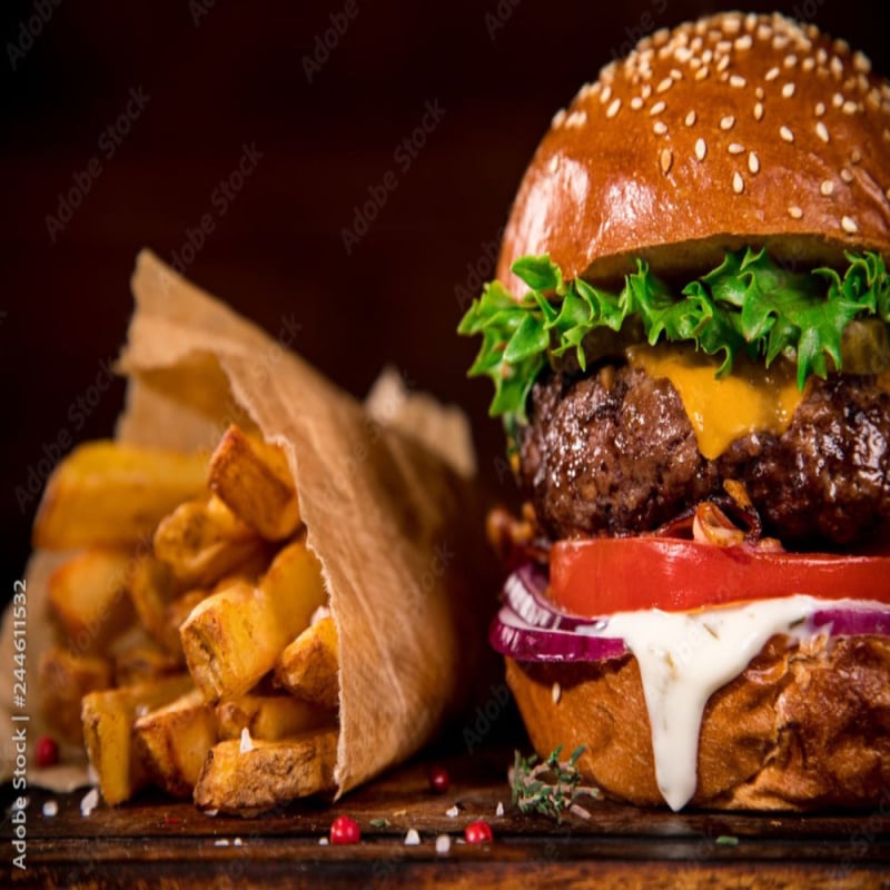 3D-Burger-Hintergrundbild - Second Image