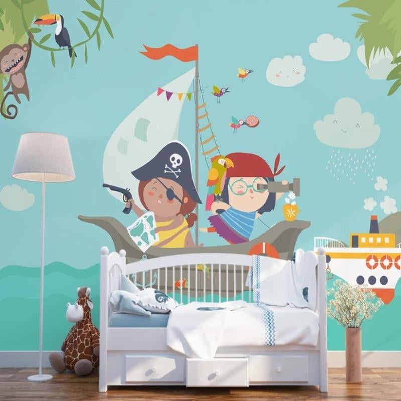 Piraten-Tapete für Babyzimmer - Second Image