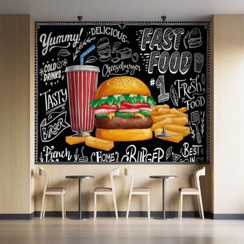 Fast Food Restaurant Wallpaper - Second Image