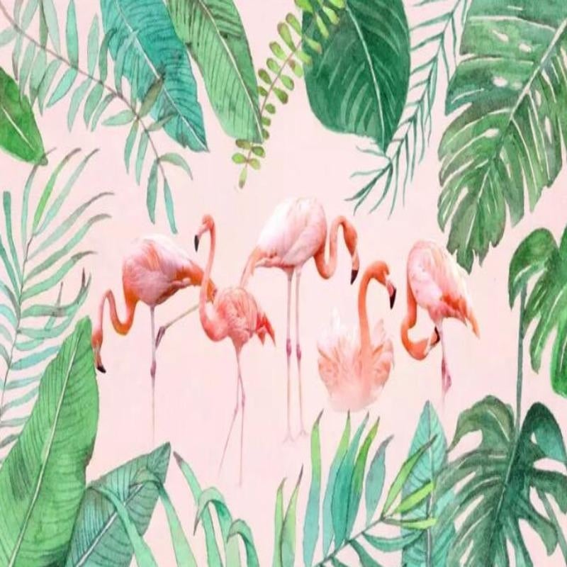 Flamingo Headboard Wallpaper - Second Image