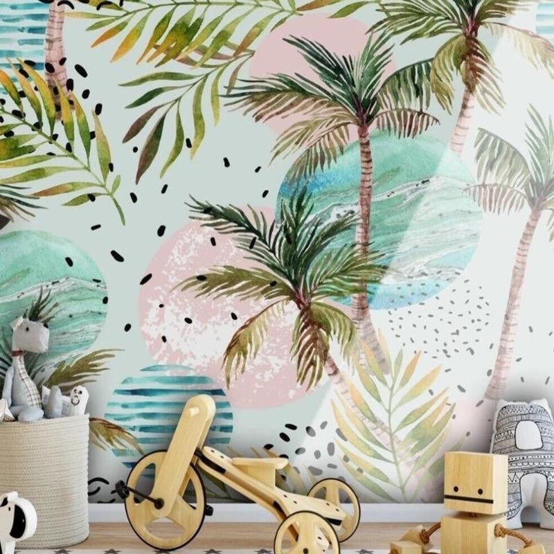 Papier Peint Tropical Chambre Fille