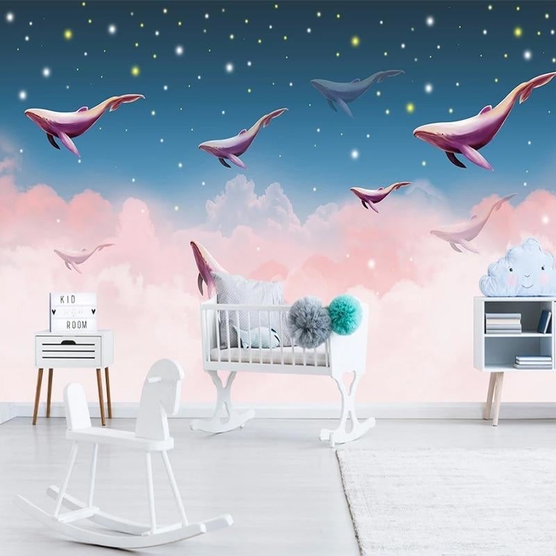 Pink Cloud Wall Tapestry - Second Image