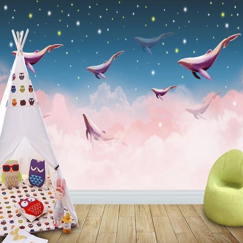 Pink Cloud Wall Tapestry - Second Image